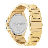 Calvin Klein Chronograph Blue Dial Gold Stainless Steel Strap Men Watch 25200302