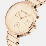 Calvin Klein Chronograph Gold Stainless Steel Strap Women Watch 25200319