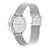 Calvin Klein Chronograph Silver Dial Milanese Strap Unisex Watch 25200338