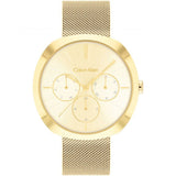 Calvin Klein Chronograph Gold Milanese Strap Women Watch 25200339