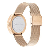 Calvin Klein Chronograph Rose Gold Milanese Strap Women Watch 25200340