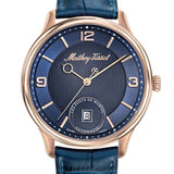 Mathey-Tissot Edmond Automatic 3D Blue Strap Leather Men's Watch