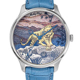 Mathey-Tissot City Leather Collection Edmond Automatic Handcrafted Tiger Men's Watch