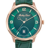 Mathey-Tissot Edmond Automatic 3D Green Strap Leather Men's Watch AC1886PVE