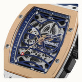 Ingersoll The Challenger Automatic Skeleton Dial Blue PU Strap Men's Watch I12304