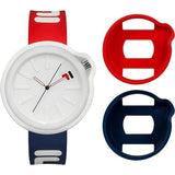 Fila Sports White Dial Two-Tone Silicone Strap Unisex Watch 38-315-001DBRD