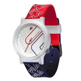 Fila Analog White Dial Multicolor Silicone Strap Unisex Watch 38-320-203