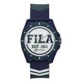 Fila Analog White Dial Blue Silicone Strap Unisex Watch 38-331-001