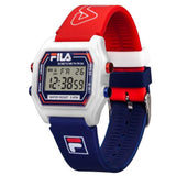 Fila Style Multicolor Silicone Rubber Strap Men Watch 38-349-001