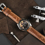 AG Collective The Imperial San Guo Series Brown Leather Strap Men Watch G 8040 SAN-IMP