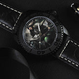 AG Collective The General San Guo Series Black Leather Strap Men Watch G 8040 SAN-GEN