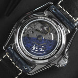 AG Collective The Defender San Guo Series Blue Leather Strap Men Watch G 8040 SAN-DEF