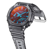 Casio G-Shock Digital Analog Black Resin Strap GA-2100TLS-8ADR-P