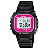 Casio General Black Resin Strap Watch for Women LA-20WH-4ADF-P