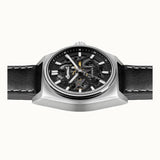 Ingersoll The Vert Automatic Skeleton Dial Black Leather Strap Men's Watch I14301