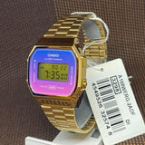 Casio General Digital Gold Stainless Steel Strap Women Watch A168WERG-2ADF-P