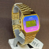 Casio General Digital Gold Stainless Steel Strap Women Watch A168WERG-2ADF-P