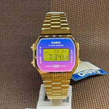 Casio General Digital Gold Stainless Steel Strap Women Watch A168WERG-2ADF-P