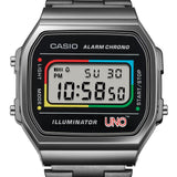 Casio General Vintage Digital Stainenless Steel Unisex Men's Watch A168WEUC-1ADR