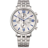 Citizen Chronograph Silver Stainless Steel Strap Unisex Watch AN3610-71A