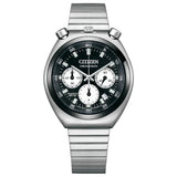 Citizen Chronograph Black Dial Silver Stainless Steel Strap Men Watch AN3660-81E