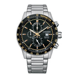 Citizen Chronograph Silver Stainless Steel Strap Men Watch AN3681-57E