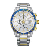 Citizen Chronograph Silver Dial Stainless Steel Analog Men's Watch AN3686-53A