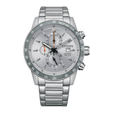 Citizen Chronograph Silver Stainless Steel Strap Men Watch AN3688-58H