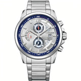 Citizen Chronograph Silver Stainless Steel Strap Men Watch AN3690-56B