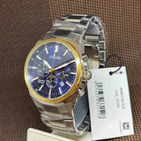 Citizen Chronograph Blue Dial Silver Stainless Steel Strap Men Watch AN8176-52L