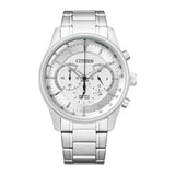 Citizen Chronograph Silver Stainless Steel Strap Men Watch AN8190-51A