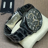 Citizen Chronograph Black Dial Stainless Steel Strap Men Watch AN8195-58E