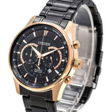 Citizen Chronograph Black Dial Stainless Steel Strap Men Watch AN8196-55E