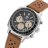 Adidas Master Originals Chronograph Brown Leather Strap Men Watch AOFH23576