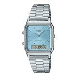 Casio General Blue Dial Silver Stainless Steel Strap Unisex Watch AQ-230A-2A1MQYDF