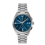 Emporio Armani Blue Dial Silver Stainless Steel Strap Men Watch AR11541