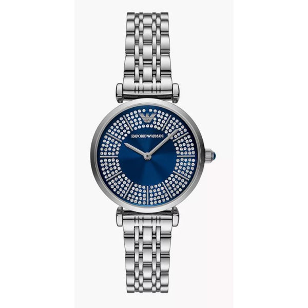 Emporio Armani Blue Dial Stainless Steel Strap Women Watch AR11627