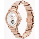 Emporio Armani Rose Gold Stainless Steel Strap Women Watch AR60072