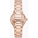 Emporio Armani Rose Gold Stainless Steel Strap Women Watch AR60072