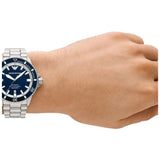 Emporio Armani Blue Dial Stainless Steel Strap Women Watch AR60079