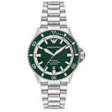 Emporio Armani Green Dial Stainless Steel Strap Women Watch AR60080