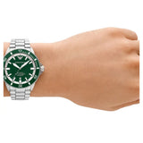 Emporio Armani Green Dial Stainless Steel Strap Women Watch AR60080