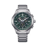 Citizen Chronograph GMT Eco-Drive Green Dial Men's Watch AT2530-85X