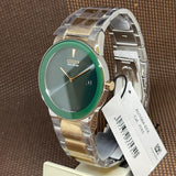 Citizen Eco-Drive Green Dial Two-Tone Stainless Steel Strap Men Watch AU1064-85X