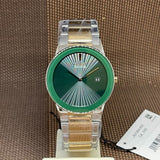 Citizen Eco-Drive Green Dial Two-Tone Stainless Steel Strap Men Watch AU1064-85X