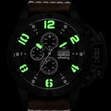 Infantry Chronograph Black Dial Brown Leather Strap Men Watch AVR-002-CHR-03 (LEATHER)