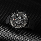 Infantry Chronograph Black Dial & Rubber Strap Men Watch AVR-002-CHR-03 (RUBBER)