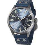 Infantry Aviateur Blue Dial Leather Strap Men Watch AVR-004-BLU-L