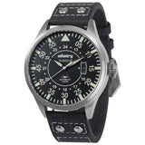 Infantry Aviateur Black Dial Leather Strap Men Watch AVR-004-BLK-L