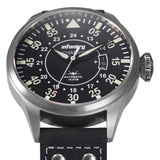 Infantry Aviateur Black Dial Leather Strap Men Watch AVR-004-BLK-L